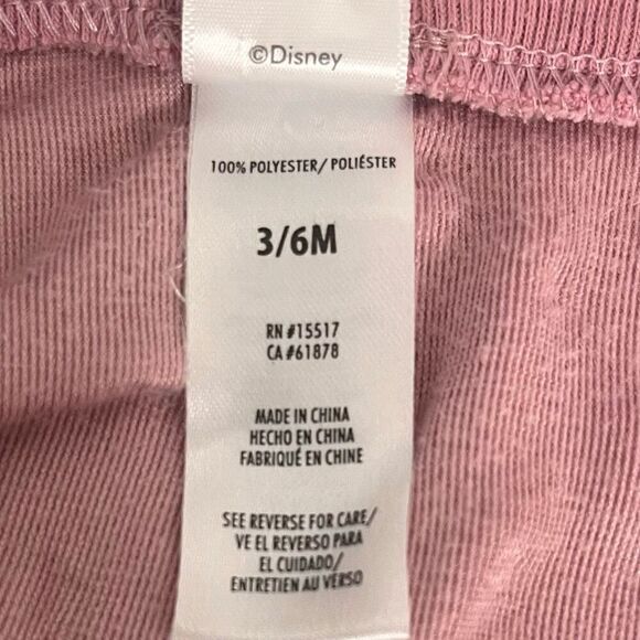 Disney Baby Minnie Mouse Pink Bodysuit  Size 3/6 Months - Picture 4 of 5